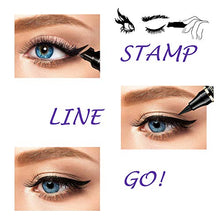Load image into Gallery viewer, iMethod Eyeliner Stamp - NEW 2 Pens Winged Eyeliner Stamp, for All Eye Shapes, Winged Eyeliner Stamp, Perfect Wing Cat Eye Liner, Waterproof &amp; Smudge-proof, 10 mm
