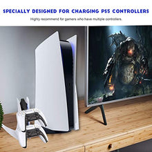 Load image into Gallery viewer, NexiGo PS5 Accessories Holiday Bundle, DualSense Controller Charger Special Edition, PS5 Cooling Fan with LED Light, Horizontal Stand for Disc &amp; Digital Edition
