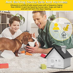 AODA Anti Barking Device,Ultrasonic Dog Barking Control Devices Dog Training Tools, Waterproof Bark Box with 4 Modes and 50 Ft Range, Safe for Human & Dogs