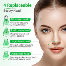 Load image into Gallery viewer, Blackhead Remover Pore Vacuum Cleaner - LONOVE Upgraded Blackhead Vacuum Rechargeable Face Vacuum Comedone Extractor Tool for Blackhead Whitehead Acne Removal, 5 Adjustable Suction Power and 4 Porbes
