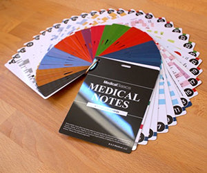 Medical Notes 67 Medical Reference Cards (3.5" x 5" Cards) for Internal Medicine, Surgery, Anesthesia, OBGYN, Pediatrics, Neurology, and Psychiatry - Waterproof Full Color cards