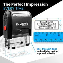 Load image into Gallery viewer, Self Inking Rubber Stamp with up to 4 Lines of Custom Text (42A1848)
