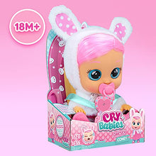Load image into Gallery viewer, Cry Babies Dressy Coney - 12" Baby Doll | Pink Dress, Bunny Themed White Fluffy Jacket
