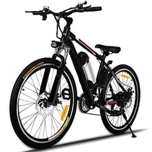Load image into Gallery viewer, Hicient Electric Bike Electric Bicycle for Adult 26&#39;&#39; Electric Mountain Bike 250W Ebike 21 Speed Gear with Removable Lithium Battery and Battery Charger (Dark Black)
