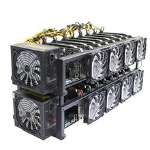 Load image into Gallery viewer, SOONTECH Complete Mining Rig System for Ethereum Coin with Windows 10, Mining Motherboard Including CPU,SSD, RAM,PSU. Open-Pit Mining Machine,Frame Mining Machine (EXCLUDING GPU/1 Layer Mining RIG)

