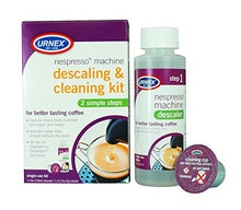 Load image into Gallery viewer, Urnex Nespresso Machine Descaler and Cleaner - 2 Step Descaling and Cleaning Kit
