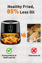 Load image into Gallery viewer, OMORC Habor Air Fryer, 6 Quart Pot &amp; 5.8QT Basket, 1800W Fast Large Hot Air Fryers &amp; Oilless Cooker w/Presets, LED Touchscreen(for Wet Finger)/Roast/Bake/Keep Warm, Suitable for Dishwasher, Nonstick

