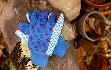 Load image into Gallery viewer, G &amp; F Products 1852-3 Women Soft Jersey Garden Gloves, Women Work Gloves, 3-Pairs Green/Pink/Blue per Pack
