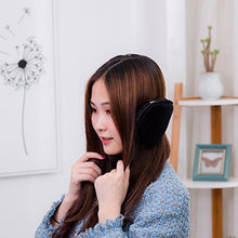 Load image into Gallery viewer, HIG Ear Warmer Unisex Classic Fleece Earmuffs Winter Accessory Outdoor Earmuffs (2 Black)
