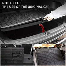 Load image into Gallery viewer, Xipoo Fit Tesla Model Y Trunk Mats Back Seat Protector All Weather TPE Backrest Mat for 2022 2021 2020 Tesla Model Y 5 Seater Accessories (Rear Trunk Backrest Mat+Rear Trunk Mat)
