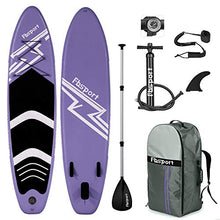 Load image into Gallery viewer, FBSPORT 10'6'' Premium Inflatable Stand Up Paddle Board, Yoga Board with Durable SUP Accessories &amp; Carry Bag | Wide Stance, Surf Control, Non-Slip Deck, Leash, Paddle and Pump for Youth &amp; Adult
