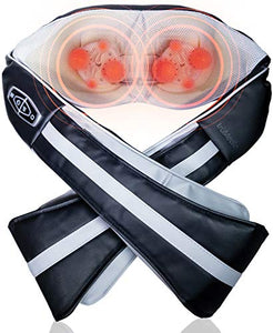 TruMedic InstaShiatsu+ Neck, Back, and Shoulder Massager with Heat - 3 Massage Speeds, Cordless & Rechargeable, Use at Home & Office for Full Body Shiatsu Relaxation (IS-3000PRO)
