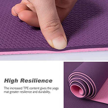 Load image into Gallery viewer, TOPLUS Yoga Mat - Upgraded Yoga Mat Eco Friendly Non-Slip Exercise &amp; Fitness Mat with Carrying Strap, Workout Mat for All Type of Yoga, Pilates(1/4 inch-1/8 inch)
