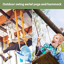 Load image into Gallery viewer, ZEALINNO Heavy Duty Swing Hangers, Permanent Antirust SUS304 Stainless Steel 360°Swivel Swing Set Brackets for Indoor Outdoor, 1200 lb Capacity Playground Porch Swing Set Chair Yoga
