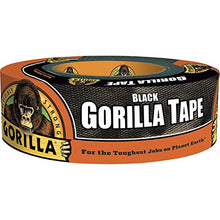 Load image into Gallery viewer, Gorilla Black Duct Tape, 1.88" x 35 yd, Black, (Pack of 1)
