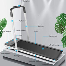 Load image into Gallery viewer, Under Desk Treadmill for Home, 2.25HP Electric Folding Treadmill with Bluetooth Speaker Remote Control &amp; 12 Preset Modes, Walking Jogging Running Exercise Machine for Home Gym,Installation-Free
