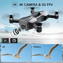 Load image into Gallery viewer, GPS 4k Drones with Electric Adjustable Camera for Adults Beginners, Professional RC Quadcopter with Brushless Motor, Dual Camera 40Mins Flight Time WiFi 5G FPV Transmission Auto Return Foldable
