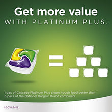 Load image into Gallery viewer, Cascade Platinum Plus Dishwasher Pods, ActionPacs Detergent, Lemon, 70 Count
