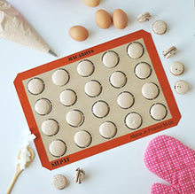 Load image into Gallery viewer, Silpat Perfect Macaron Non-Stick Silicone Baking Mat, 11-5/8&quot; x 16-1/2&quot;, Orange
