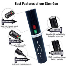 Load image into Gallery viewer, FIGHTSENSE Wholesale (12 Pc) Flashlight Lipstick Stun Gun Women Self Defense Bright Led Flashlight - Rechargeable Battery (Black X12)
