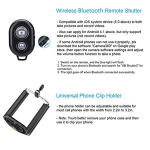 Phone Tripod,Portable and Flexible Adjustable Cell Phone Stand Holder with Remote and Universal Clip Compatible with iPhone Android Phone Compact Digital Camera Sports Camera GoPro