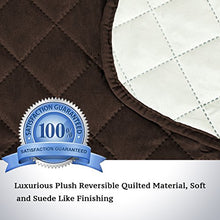 Load image into Gallery viewer, Reversible Recliner Cover Recliner Slipcover Recliner Furniture Protector 2&quot; Elastic Strap Slip Resistant Water Repellent Slipcover Seat Width Up to 22&quot;(Recliner 79&quot;L x 68&quot;W, Brown/Beige)
