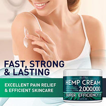 Load image into Gallery viewer, Рain Relief Hemp Cream 2,000,000 - Made in USA - Natural Hemp Extract Cream for Arthritis, Back &amp; Muscle Рain Relief - Efficient Inflammation Cream &amp; Carpal Tunnel Relief - Good for Skin Health
