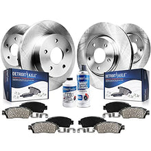 Load image into Gallery viewer, Detroit Axle - Front &amp; Rear Disc Rotors w/Brake Pads Replacement for 1998-2002 Crown Victoria Grand Marquis Town Car [Steel Piston Calipers] - 10pc Set
