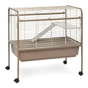 Prevue Hendryx 425 Pet Products Small Animal Cage with Stand, 32-Inch by 21-1/2-Inch by 33-1/2-Inch,Coco/White