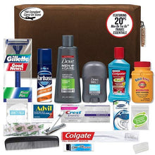 Load image into Gallery viewer, Convenience Kits Men’s Premium 20 Count Necessities Travel Kit, Featuring: Dove Men &amp; Care Products

