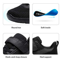 Load image into Gallery viewer, DREAM PAIRS Boys Girls School Sneaker Athletic Tennis Running Shoes Black Dark Grey Size 1 Little Kid Zoom-k
