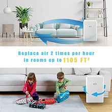 Load image into Gallery viewer, KVV Air Purifier for Home Large Room 1500 sq ft, True HEPA Air Filter Cleaner, Whisper Stream Whole Home Air Purifiers for Bedroom Office
