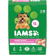 Load image into Gallery viewer, IAMS Small &amp; Toy Breed Adult Dry Dog Food for Small Dogs with Real Chicken, 15 lb. Bag
