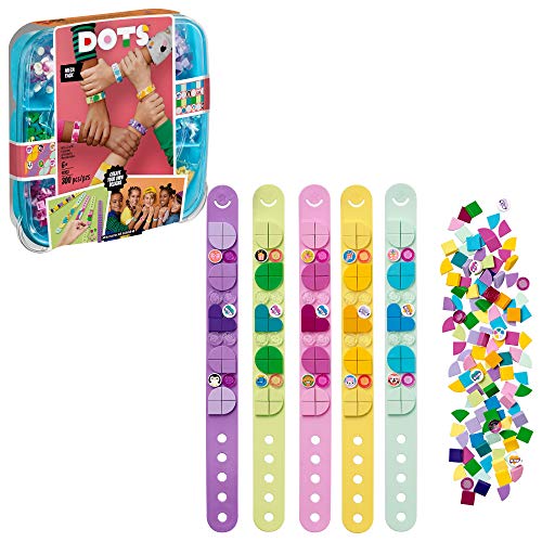 LEGO DOTS Bracelet Mega Pack 41913 DIY Creative Craft Bracelet Making Kit for Kids Who Love Arts and Crafts, Custom Friendship Bracelets Make a Great Birthday Gift (300 Pieces)