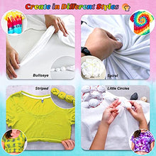 Load image into Gallery viewer, DIY Tie Dye Kits, Emooqi 32 Colours All-in-1 Tie Dye Set contain 32 Bag Pigments, Rubber Bands, Gloves, sealed bag，Apron and Table Covers for Craft Arts Fabric Textile Party DIY Handmade Project
