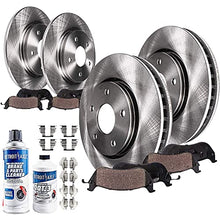 Load image into Gallery viewer, Detroit Axle - 296MM Front 270MM Rear Disc Rotor + Brake Pad Replacement for Chevy Cobalt HHR Malibu Maxx G5 G6 Aura 5 Lug - 10pc Set

