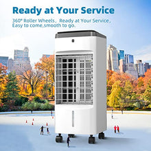 Load image into Gallery viewer, SEEPER Portable Evaporative Cooler, Strong Wind Speed Tower Fan w/Cooling Function, 12h Timer, 20ft Remote Control, 3 Modes Quiet Air Conditioner for Home, Small Room &amp; Office
