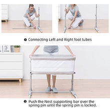Load image into Gallery viewer, Baby Bassinet,RONBEI Bedside Sleeper Baby Bed Cribs,Baby Bed to Bed, Newborn Baby Crib,Adjustable Portable Bed for Infant/Baby Boy/Baby Girl (Bassinet)
