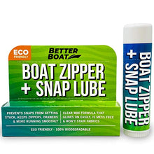 Load image into Gallery viewer, Zipper Lubricant and Zip Wax Marine Grade Lube Stick Apply with Ease Boat, Canvas, Bimini Snap, Coolers, Wetsuit and Drysuit | No Oil Mess
