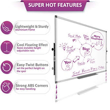 Load image into Gallery viewer, Whiteboard - Height Adjustable Magnetic Dry Erase Board for Wall - Large White Board with Flip Chart Holders and Paper Pad, Marker Tray Perfect for Your Business, School, Home (48x36)
