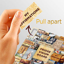 Load image into Gallery viewer, MAGNIFICENT101 2-Pack Vision Board Magnet Set (20x20 in) - Pull Apart &amp; Create a Vision for Your Dream Life in Your Refrigerator | Inspirational Positive Gifts | Quotes for Fridge | Daily Motivation
