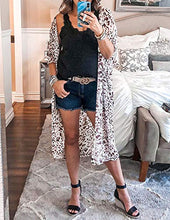 Load image into Gallery viewer, Womens Beach Long Kimono Floral Chiffon Cover ups Swimsuit Maxi Dresses 3XL
