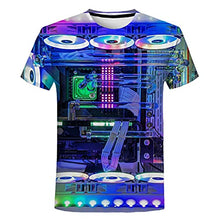 Load image into Gallery viewer, Zreey Funny Men's Women's Casual Round Neck Tops Computer Machine 3D Printed T-Shirt
