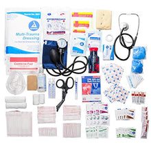 Load image into Gallery viewer, MFASCO - First Aid Kit - Complete Emergency Response Trauma Bag - for Natural Disasters - Blue
