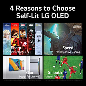 LG OLED A1 Series 48” Alexa Built-in 4k Smart TV (3840 x 2160), 60Hz Refresh Rate, AI-Powered 4K, Dolby Cinema, WiSA Ready, Gaming Mode (OLED48A1PUA, 2021)