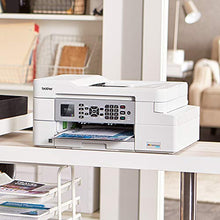 Load image into Gallery viewer, Brother MFC-J805DW INKvestmentTank Color Inkjet All-in-One Printer with Mobile Device and Duplex Printing with Up To 1-Year of Ink In-box, White, one size, Amazon Dash Replenishment Ready

