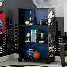 Load image into Gallery viewer, Delta Children Deluxe 3-Shelf Bookcase - Ideal for Books, Decor, Homeschooling &amp; More, DC Comics Batman
