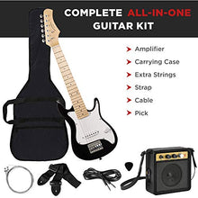 Load image into Gallery viewer, Best Choice Products 30in Kids Electric Guitar Beginner Starter Kit w/ 5W Amplifier, Strap, Case, Strings, Picks - Black
