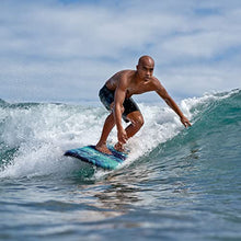 Load image into Gallery viewer, Wavestorm -Soft Top Foam 5&#39;6&quot; Surfboard/Fish Swallow Tail Surfboard for Beginners and All Surfing Levels Youth Complete Set Includes Leash and Multiple Fins, Blue Marble, (AZ22-WSSW560-BLU)
