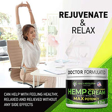 Load image into Gallery viewer, Extra Strength Hemp Cream Pain Relief Rub – Only 3rd Party Tested Product To Verify Strength/Results. All Natural for Nerve-Sciatic, Muscle, Back Pain &amp; Inflammation, with Arnica, MSM, Emu, Turmeric
